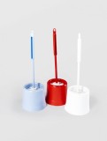 Perie pentru toaleta cu suport, STERK din plastic, 37cmX12cm diverse culori