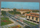 CPIB 17210 CARTE POSTALA - SIBIU. AUTOBUZ, AUTOTURISM, Circulata, Fotografie