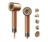 Uscator de par Dreame Miracle AHD9, 1600W, viteza aer max.70m/s, 2 trepte flux aer, 4 setari temperatura, 5 accesorii incluse, maro/auriu, Resigilat,