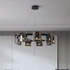 Candelabru Modern, REQUIEM Largo, 8xG9, Diametru 80cm, Negru, Inaltime Reglabila ModernLight Concept