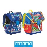 Ghiozdan Mitama, ergonomic, compartimente rigide, design baieti, 26 x 18 x 38 cm