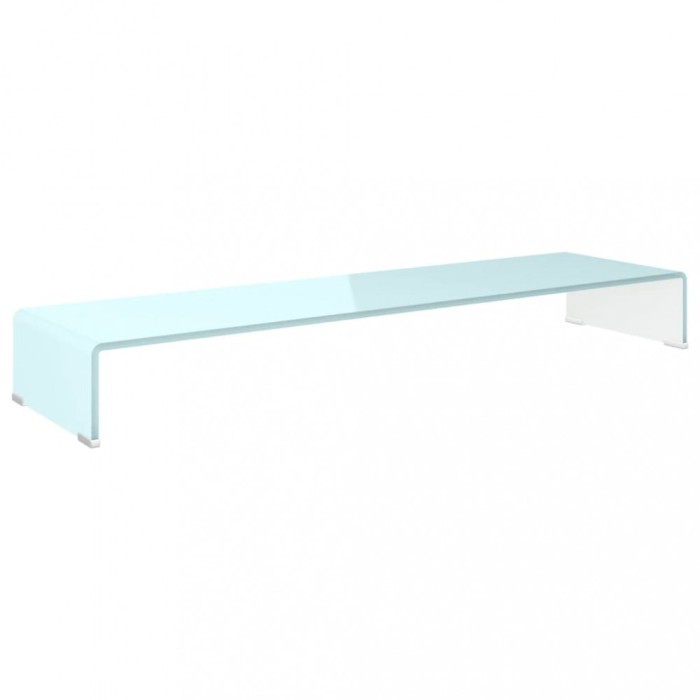 Stativ TV/Suport monitor, sticla, verde, 110 x 30 x 13 cm