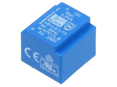 Transformator &amp;icirc;ncapsulat 230VAC 15V foto