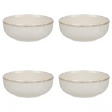 Set boluri, 4 piese, 680 ml, Ceramica, Bej