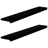 vidaXL Pervaz 2 buc lemn masiv de Maro &icirc;nchis 120x20x2 cm 4009178