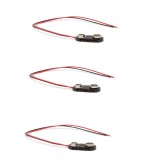 Set 3 conectori pentru baterii 9V ranforsate pe fir 15 cm M N C 05316-3