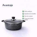 Oala din aluminiu turnat cu capac 28 cm Royalty Line