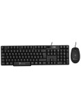 Techmade Kit Keyboard + Mouse Wired Black PC