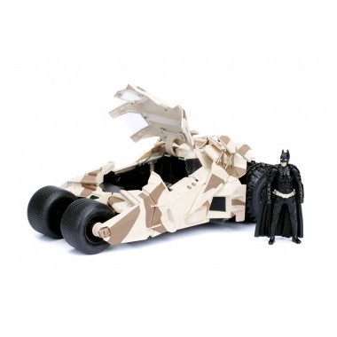 Batman The Dark Knight Diecast Model 1/24 2008 Batmobile Camo with figure foto