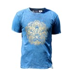 Cumpara ieftin Tricou Stone Wash - Hamsa - Albastru