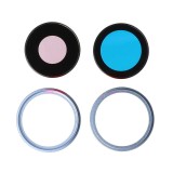 Geam camera cu Rama Apple iPhone 17 MIST BLUE