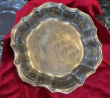 Fructieră metal argintat - vintage