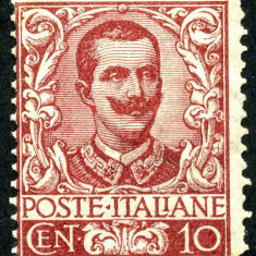 Italy 1901 Definitives King Viktor Emanuel III 10C Mi.77 Sassone 71 MH AM.582