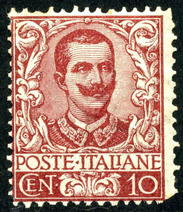 Italy 1901 Definitives King Viktor Emanuel III 10C Mi.77 Sassone 71 MH AM.582