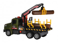 Camion cu busteni si macara 32 cm Dickie Toys foto