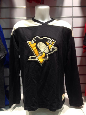 Pittsburgh Penguins tricou de bărbați cu m&amp;acirc;necă lungă Long Sleeve Crew 15 - L foto