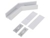 Conector 135&deg; Alb Aluminiu VARIO30-02