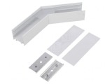 Conector 135&deg; Alb Aluminiu VARIO30-02