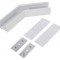 Conector 135&deg; Alb Aluminiu VARIO30-02