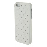 Husa iPhone 5/5S/SE MyStyle Elegance Luxury Argintie cu Diamante, Anti-soc, Anti-zgarieturi