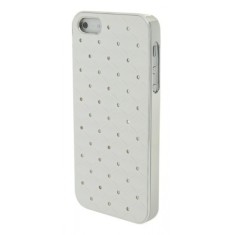 Husa Apple iPhone 5/5S/SE, Elegance Luxury cu diamante pe spate Argintiu