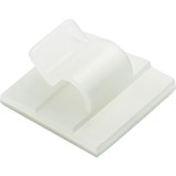 Set suporti cu adeziv cabluri mici 19x10mm alb 100buc GAN.2MT.401 SapiSelco Italy