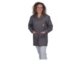 Halat ESD unisex gri XL, bumbac/poliester cu fibre conductoare
