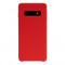 Pachet Husa silicon JT Berlin Steglitz Samsung Galaxy S10 Plus Red + Folie Zagg InvisibleShield Original Full Screen Clear