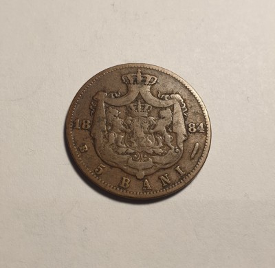 5 bani 1884 foto