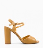 Cumpara ieftin Sandale cu toc Glenna Camel