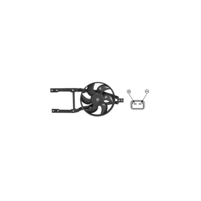 Ventilator radiator FIAT SEICENTO 600 187 TYC 809-1021