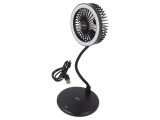 Lampă USB cu ventilator neagră 10W 5V/1A