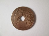 Indochina Franceză 1 Centime 1923 an rar, Asia, Bronz