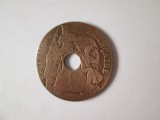 Indochina Franceză 1 Centime 1923 an rar, Asia, Bronz