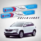 Cumpara ieftin Ștergătoare Skoda Karoq NU7 2017-prezent | Set Față Flat &ndash; TeamCar&reg;