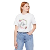Tricou Cea mai buna Sora, pentru familie, marimea M, alb