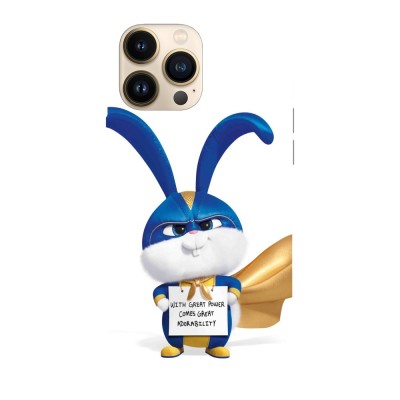 Husa compatibila cu Apple iPhone 14 Plus, Viceversa, model With power come great adorability The Secret Life of Pets, Silicon, TPU foto