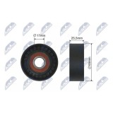 Rola intinzator curea transmisie Citroen C2, C3, 1.4 12.2003-, 500071