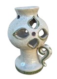 SUPORT INALT VINTAGE PENTRU LUMANARE DIN CERAMICA SCANDINAVĂ