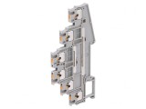 Conector Șine 0,14-1,5mm2 3 Piste 6 Borne Gri