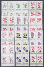 ARGENTINA FLORA LOT BLOCURI DE 4 TIMBRE STARE MNH