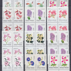 ARGENTINA FLORA BLOCURI DE 4 TIMBRE MNH