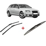Cumpara ieftin Set 3 stergatoare AUDI A6 Allroad C6 (4FH) 2006-2011, pentru parbriz si luneta, Bosch Twin