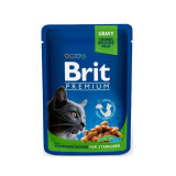 Cumpara ieftin Brit Premium Sterilised Cat plic cu carne de pui, 100 g