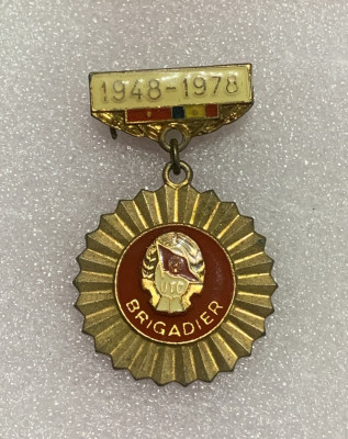 Insigna UTC brigadier 1948-1978 foto