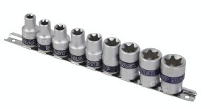 Set 9 tubulare torx scurte 1/2&amp;amp;quot; x E10 E24 CRV Topmaster Profesional foto