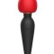 Vibrator Wand Bendable Negru/Rosu