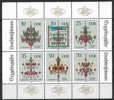 B0777 - Germania DDR 1989 - Bloc x6v. neuzat,perfecta stare foto