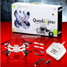 Drona Quadcopter Mini RC GWX01 4 Canale 6 Axe Iluminata foto