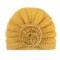 Caciulita crosetata tip turban - Galben (Marime Disponibila: 0-12 luni)